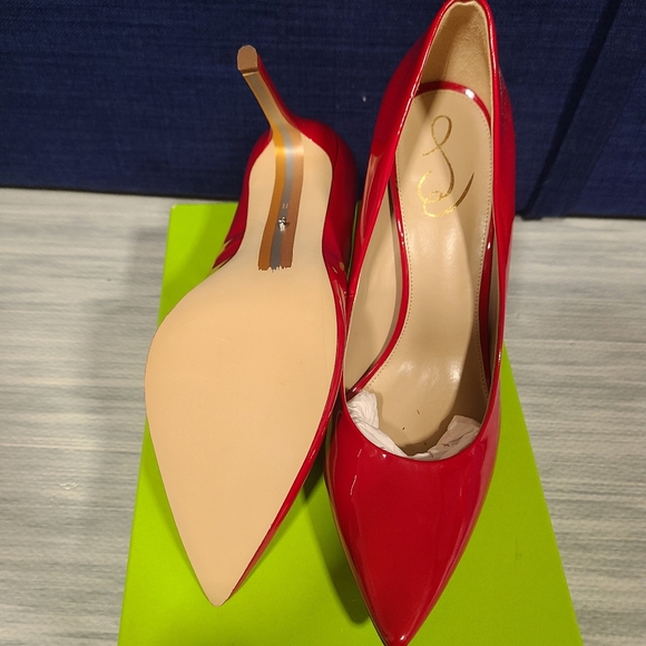 Sam Edelman Women's Hazel Ruby Red Pump new size 11 - Picture 4 of 8